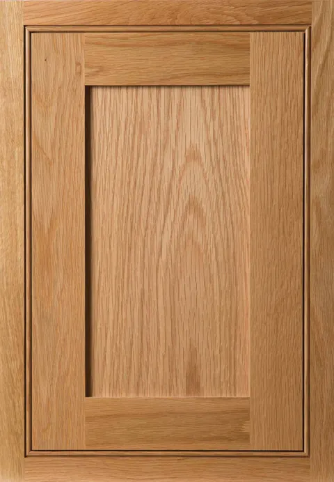 Saunton Inframe Natural Timber (Beaded Frame) door