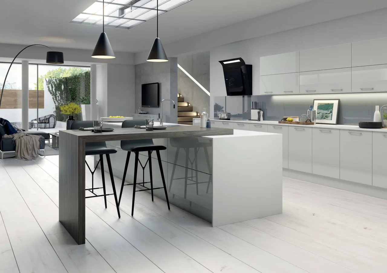Avila High Gloss — Light Grey